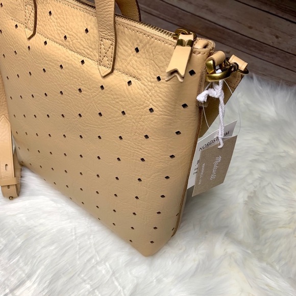 Madewell Perforated Mini Transport Leather Bag - Picture 6 of 8